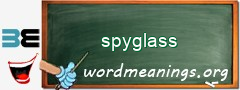 WordMeaning blackboard for spyglass